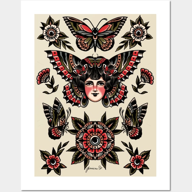 butterflies v2 Wall Art by ohjessica-o